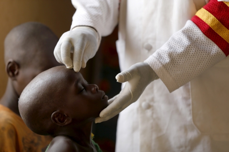 A child rescued from Boko Haram in Sambisa forest is attended to at a clinic at the Internally Displaced People's camp in Yola, Adamawa State, Nigeria, May 3, 2015. Hundreds of traumatised Nigerian women and children rescued from Boko Haram Islamists have been released into the care of authorities at a refugee camp in the eastern town of Yola, an army spokesman said.