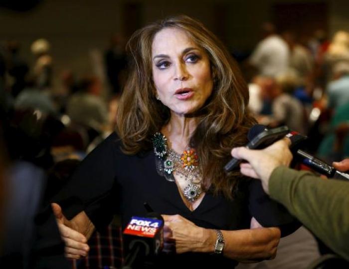 Political blogger Pamela Geller, American Freedom Defense Initiative's Houston-based founder, speaks at the Muhammad Art Exhibit and Contest, which is sponsored by the American Freedom Defense Initiative, in Garland, Texas, May 3, 2015. Two gunmen opened fire on Sunday at the art exhibit in Garland, Texas, that was organized by an anti-Islamic group and featured caricatures of Muhammad and were themselves shot dead at the scene by police officers, city officials and police said.