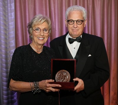 Barbara and David Green accepted The Becket Fund's Canterbury Medal on May 7, 2015.