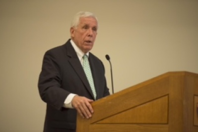 Frank Wolf, 'After Hobby Lobby: What is Caesar's, What is God's?' Pre-conference session to Petrie-Flom Center's 2015 Annual Conference, 'Law, Religion, and Health in America.' At Harvard University on May 7, 2015. Cosponsored by the Petrie-Flom Center for Health Law Policy, Biotechnology, and Bioethics at Harvard Law School and the Ambassador John L. Loeb, Jr. Initiative on Religious Freedom and Its Implications at the Center for American Political Studies at Harvard University.