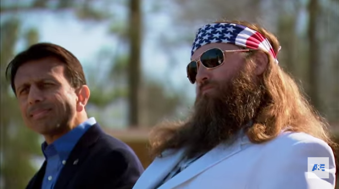 'Duck Dynasty' star Willie Robertson and Louisiana Governor Bobby Jindal.
