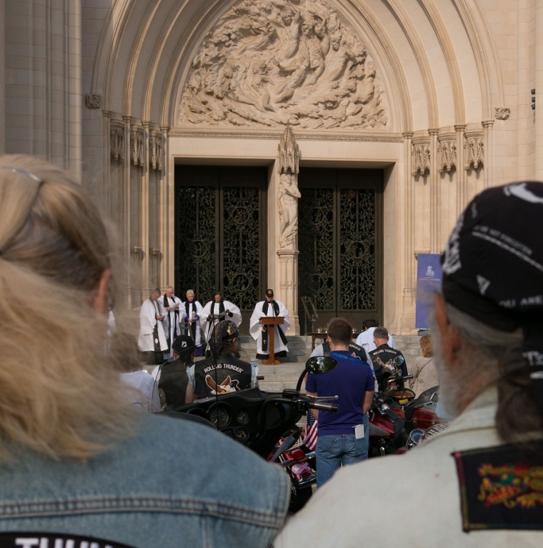 The 2014 'Blessing of the Bikes' held at the Washington National Cathedral in Washington, D.C.