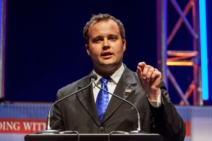 Josh Duggar, former executive director of Family Research Council Action, speaks at the Family Leadership Summit in Ames, Iowa, August 9, 2014. The pro-family Iowa organization is hosting the event in conjunction with national partners Family Research Council Action and Citizens United.