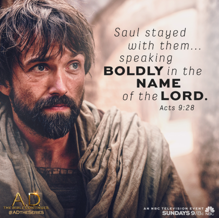 A.D. The Bible Continues returns to NBC Sunday, May 31, 2015.