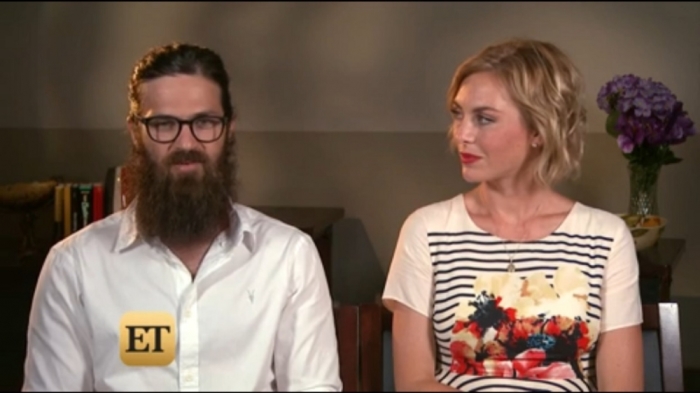 Jep Robertson and wife, Jessica, in an Entertainment Tonight interview in June 2015.