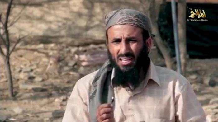 Yemeni Al Qaeda chief Nasser al-Wuhayshi speaks at an unknown location in this still image taken from video obtained by Reuters TV.