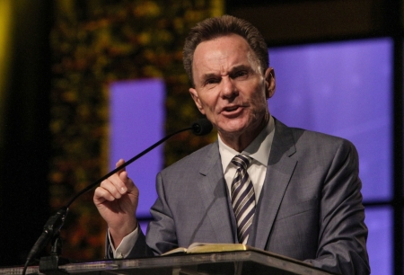 Southern Baptist Convention President Ronnie Floyd tells messengers at the SBC annual meeting that "we must pray for the third Great Awakening." The two-day meeting was held June 16-17, 2015, at the Greater Columbus Convention Center in Columbus, Ohio.