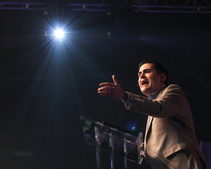 Russell Moore, president of the Southern Baptist Ethics & Religious Liberty Commission, tells attendees at the June 14 SBC Pastors' Conference at the Greater Columbus Convention Center in Columbus, Ohio, 'We're not all inked, but we've all been scarred.'