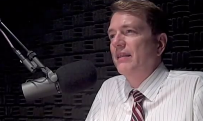 The Rev. Peter M. Wallace, president and executive producer of the radio program 'Day 1,' as seen in this 2009 interview.