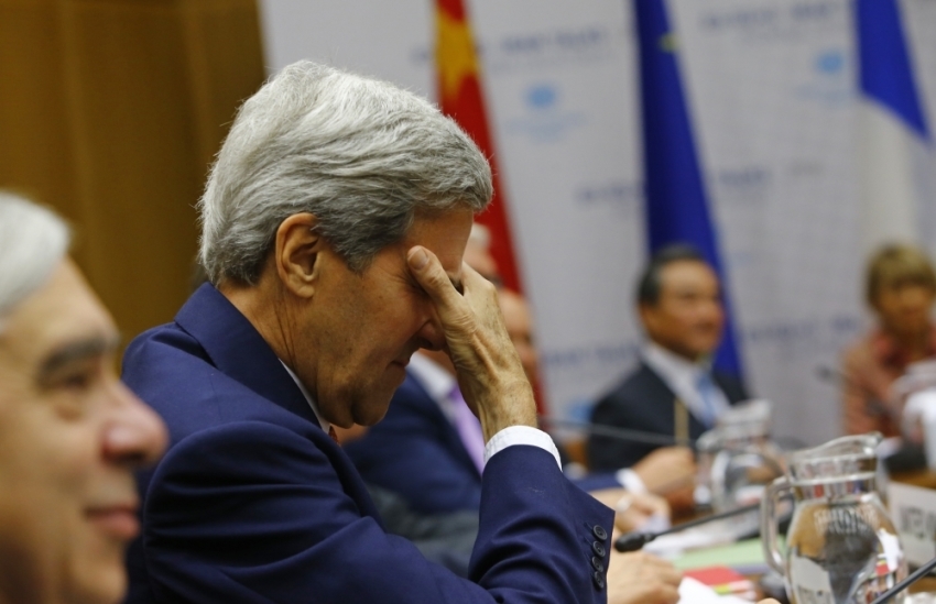 U.S. Secretary of State John Kerry attends a plenary session at the United Nations building in Vienna, Austria, July 14, 2015. Iran and six major world powers reached a nuclear deal on Tuesday, capping more than a decade of on-off negotiations with an agreement that could potentially transform the Middle East, and which Israel called an "historic surrender."