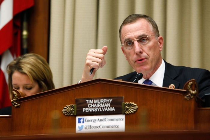 U.S. Representative Tim Murphy, R-Penn., chairs a House Energy and Commerce Oversight and Investigations Subcommittee hearing on the U.S. response to the Ebola crisis, in Washington October 16, 2014.
