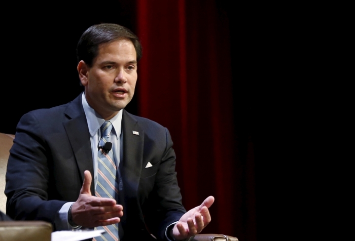 U.S. Republican presidential candidate Marco Rubio speaks at the Family Leadership Summit in Ames, Iowa, United States, July 18, 2015.