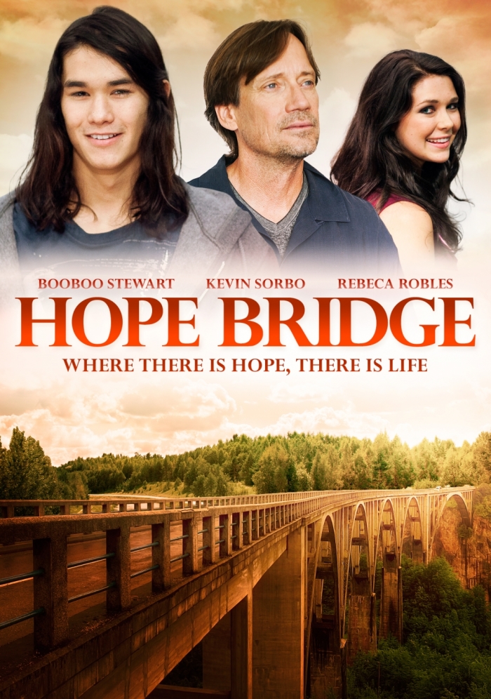 The DVD cover for the Pure Flix film Hope Bridge.