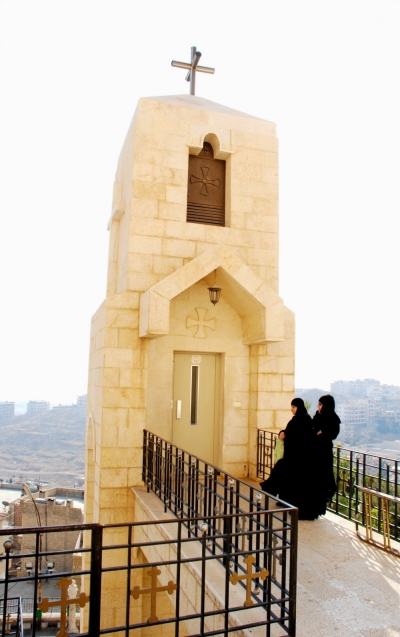 Several thousand Arab Chaldean Christians fled Malula since the emergence of Islamic State. These Chaldean nuns are part of a small community that still speak Aramaic, the language of Jesus Christ. Jan, 2011.