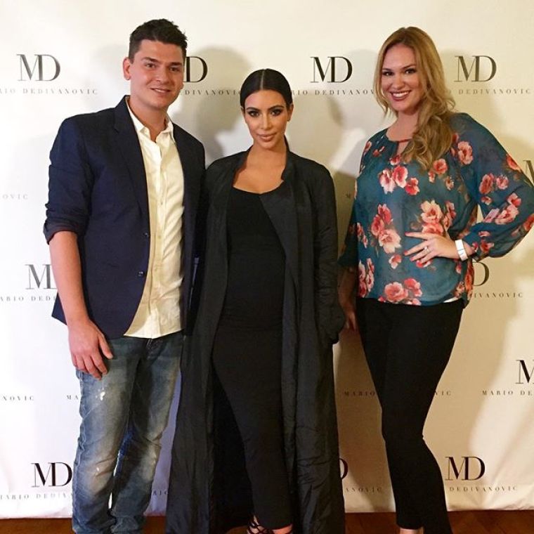 Former fashion model Nicole Weider is pictured next to reality TV star Kim Kardashian. Weider is the author of 'Project Inspired: Tips and Tricks for Staying True to Who You Are,' which details how she found Christ in Hollywood. The book was released August, 4 2015.