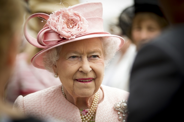 Britain's Queen Elizabeth is pictured during a garden party at Hillsborough Castle, in Northern Ireland, June 24, 2014.