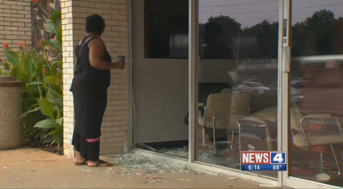 The 911 Salon in Ferguson, Missouri was looted for a second time by #BlackLivesMatter protesters on August 9, 2015.