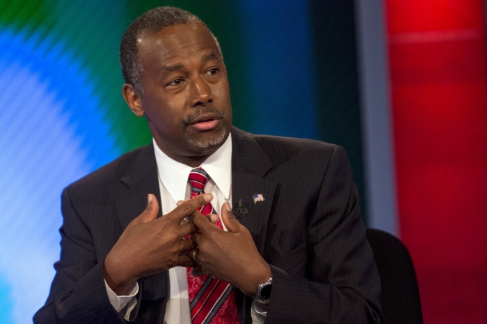 Republican presidential candidate Dr. Ben Carson appears on Fox Business Network's 'Varney & Co.' in New York, August 12, 2015.