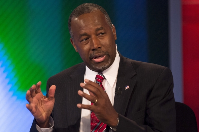 Republican presidential candidate Dr. Ben Carson appears on Fox Business Network's 'Varney & Co.' in New York, August 12, 2015.