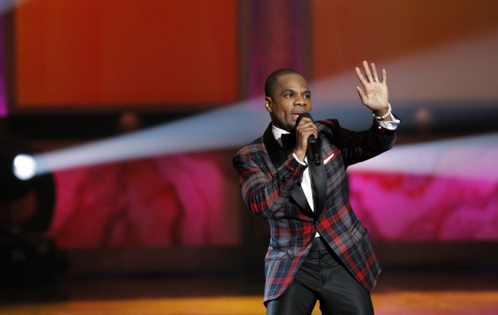 Kirk Franklin performs during the 43rd Annual NAACP Image Awards at the Shrine auditorium in Los Angeles, California, February 17, 2012.