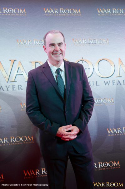 'War Room' Director and Co-writer Alex Kendrick poses for photographers at the film's red carpet premiere in Atlanta, Georgia, August 20, 2015.