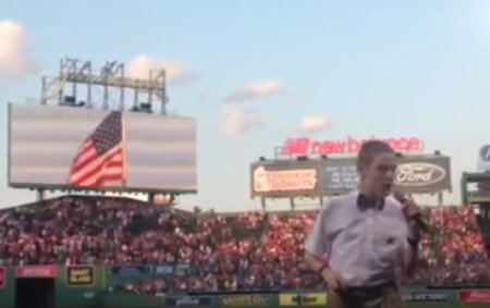 Christopher Duffley at the Boston Red Sox 2015