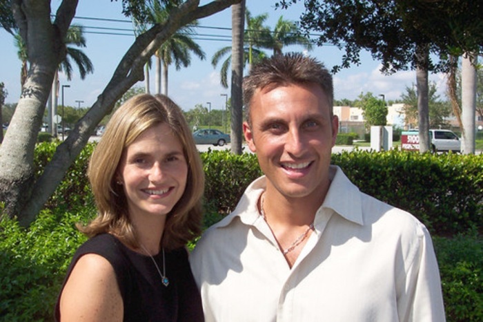 Tullian Tchividjian (r) and his ex- wife Kim Tchividjian (l).
