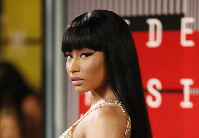 Recording artist Nicki Minaj arrives at the 2015 MTV Video Music Awards in Los Angeles, California, August 30, 2015.