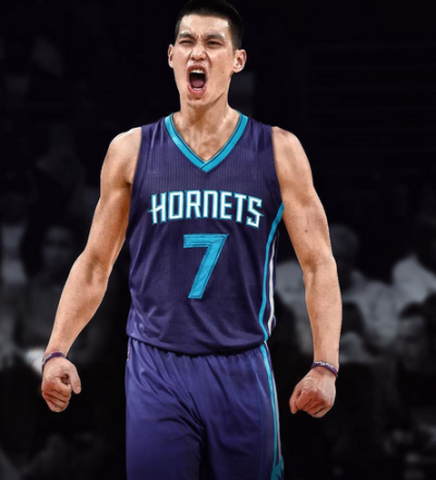 Jeremy Lin shares a photo with his Instagram followers after he was introduced to the Charlotte Hornets