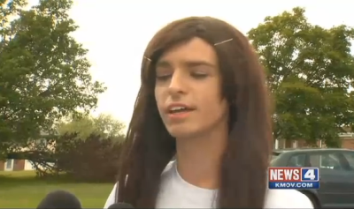 High school transgender student Lila Perry, August 2015.