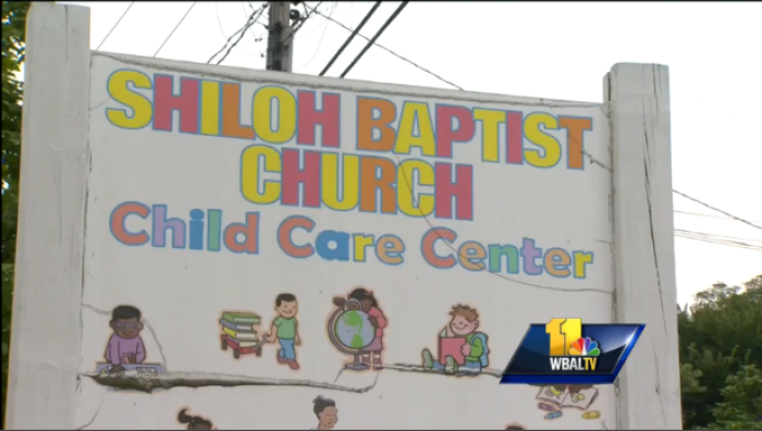 An infant was found dead inside a car in the parking lot of Shiloh Baptist Church who was supposed to be dropped off at this child care center in Baltimore on Aug. 21, 2015.