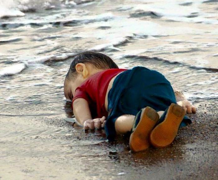 An image of a drowned 3-year-old Syrian boy, identified as Aylan Kurdi, was tweeted on Sept. 2, 2015, after he washed ashore face-down on a Turkish beach after he, his father and 5-year-old brother tried to flee to the Greek island of Kos.