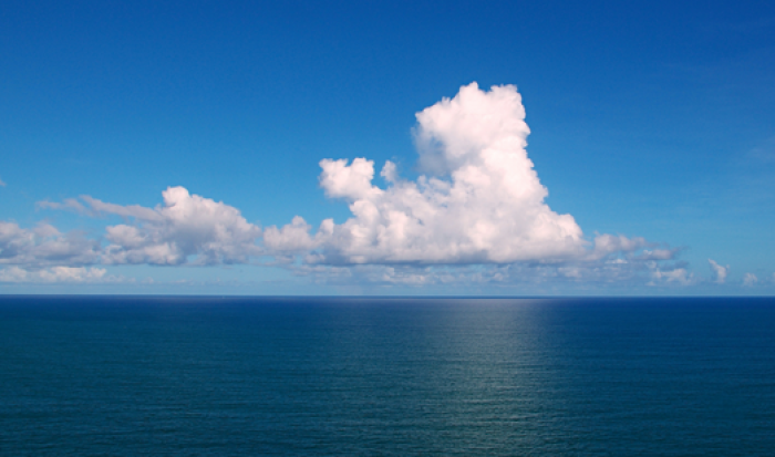 A view of the Atlantic Ocean on a calm day