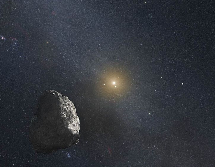 Image revealed on October 2014 shows an object in the Kuiper belt targeted by the New Horizons Pluto Mission