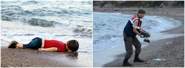 Images of the dead body of 2-year-old Syrian boy Aylan Kurdi on the beach of the coastal town of Bodrum, Turkey, have shocked the world (taken Sept. 2, 2015). The boy and his family (which also lost his 5-year-old brother and mother to drowning) were attempting to sail to the Greek island of Kos.