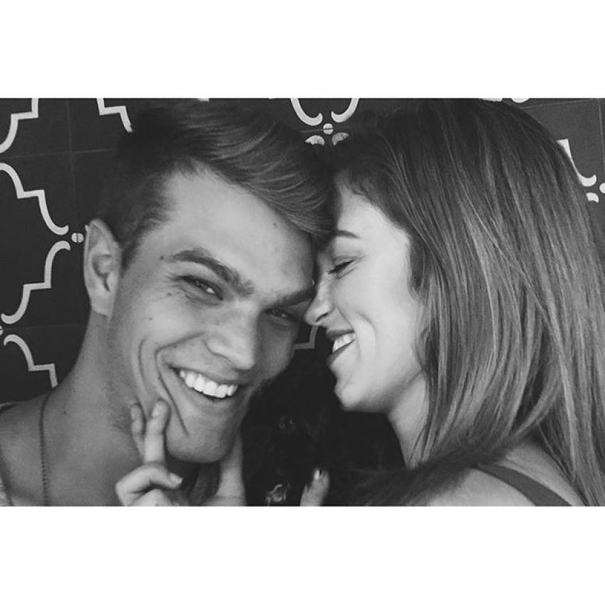 "Duck Dynasty" star Sadie Robertson poses alongside her boyfriend, Blake Coward, in a photo shared on September 6, 2015.