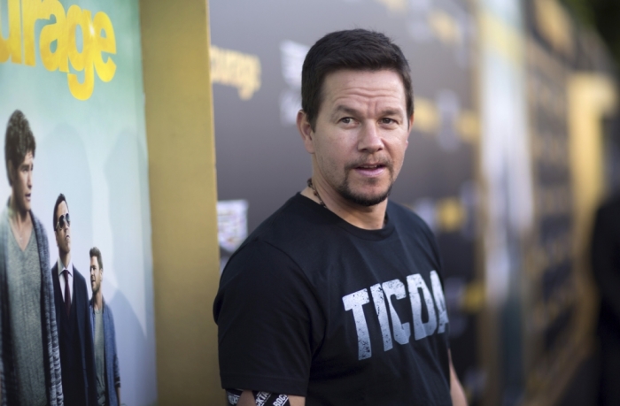 Producer Mark Wahlberg poses at the premiere of 'Entourage' at the Regency Village theater in Los Angeles, California, June 1, 2015.