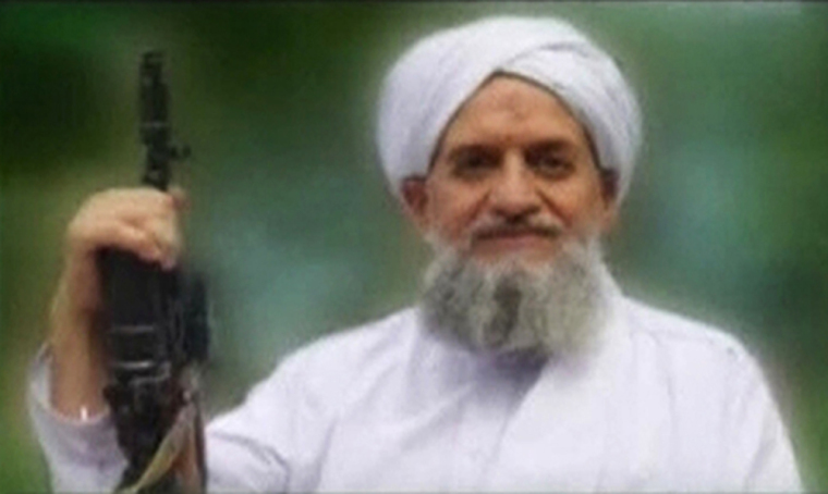 A photo of Al Qaeda's new leader, Egyptian Ayman al-Zawahiri, is seen in this still image taken from a video released on September 12, 2011. Al Qaeda has released a message in which Osama bin Laden's successor as the group's leader, al-Zawahiri said al Qaeda supported the Arab Spring. The hour-long video was released to mark the 10th anniversary of al Qaeda's Sept. 11, 2001 attacks on the United States. The SITE Monitoring Service, which tracks jihadist statements, quoted al-Zawahiri as saying he hoped the protest movements that have overthrown leaders in Egypt, Tunisia and Libya would establish what he called true Islam.