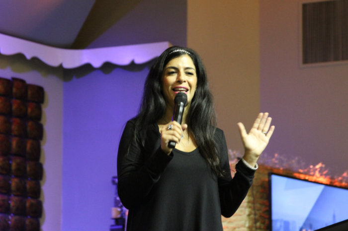 Luma Haddad, Young Life Urban Area Director for San Diego South Bay, speaks at the Urban Youth Workers Institute's RELOAD gathering on September 12, 2015, at Bay Ridge Christian Center in New York City's Brooklyn borough.