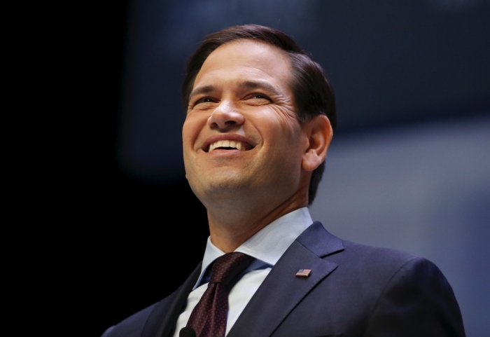 U.S. Republican presidential candidate and Senator Marco Rubio speaks during the Heritage Action for America presidential candidate forum in Greenville, South Carolina, on September 18, 2015.