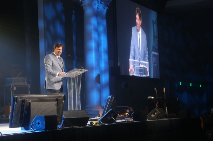 Dr. Tim Clinton speaks at the American Association of Christian Counselors' three day meeting focusing on mental health and the church, in Nashville, Tennessee, September 24, 2015.