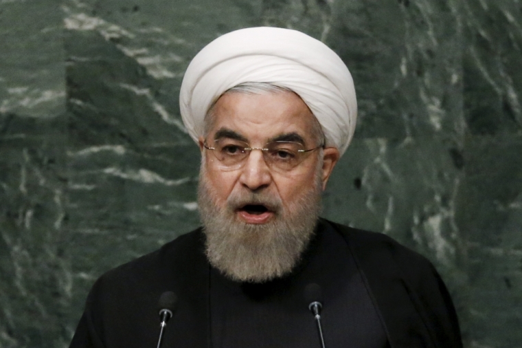 Iran's President Hassan Rouhani addresses a plenary meeting of the United Nations Sustainable Development Summit 2015 at the United Nations headquarters in Manhattan, New York September 26, 2015. More than 150 world leaders are expected to attend the three day summit to formally adopt an ambitious new sustainable development agenda, according to a U.N. press statement.