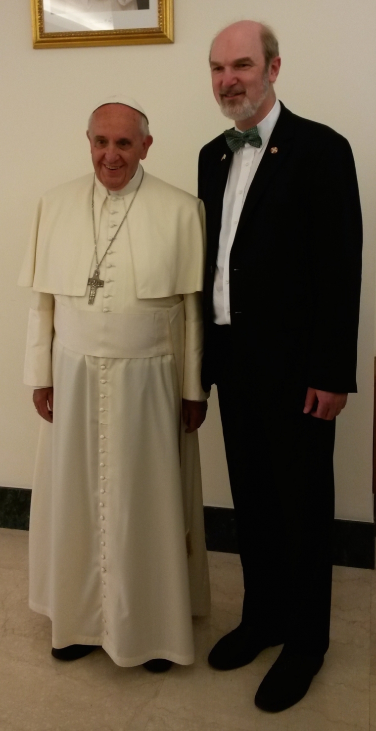 Pope Francis and Dr. Thomas Schirrmacher in a private photo.