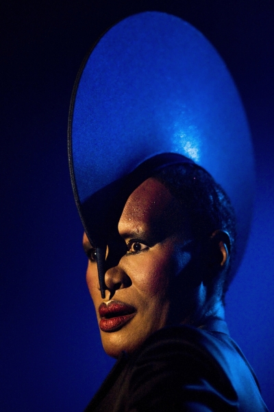 Jamaican singer Grace Jones performs during the 43rd Montreux Jazz Festival July 11, 2009.