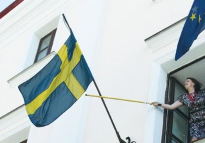 The Swedish flag in this undated file photo.