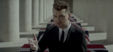 English singer Sam Smith in the music video for 