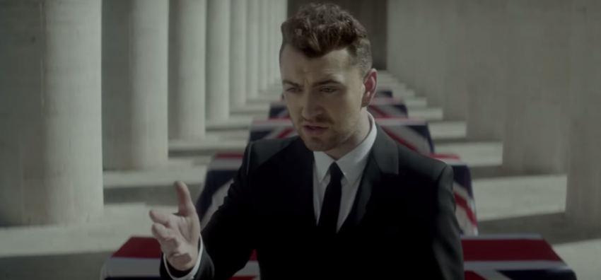 English singer Sam Smith in the music video for