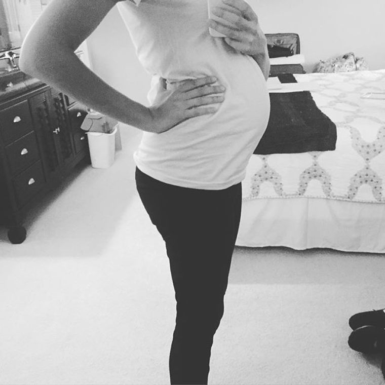 Grammy award-nominee Francesca Battistelli is expecting her third child with her husband Matthew Goodwin. The singer shared this photo on Sept. 26, 2015.