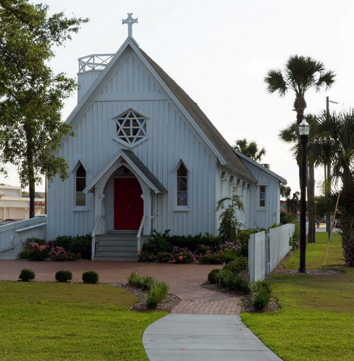 The worship space, as of October 2015, for Church of Our Savior, an Anglican Church in North America congregation, based in Jacksonville Beach, Florida.