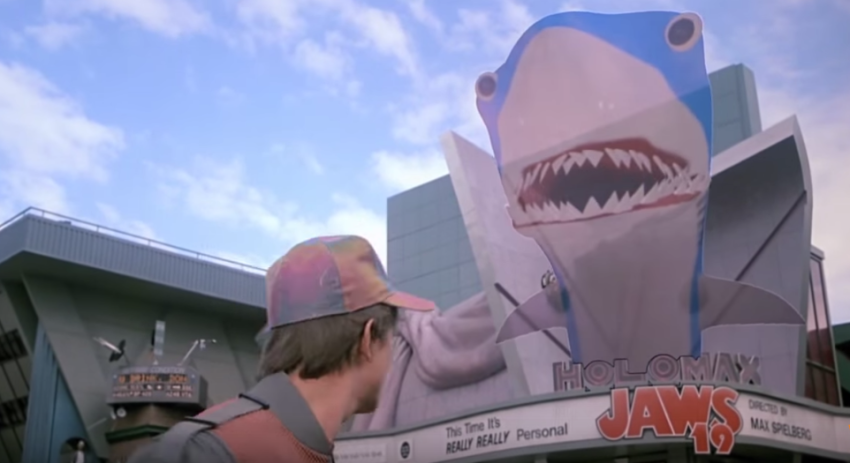 "Back to the Future II" featured the release of "Jaws 19" in the year 2015.
